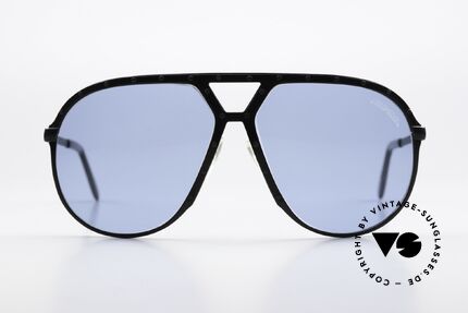 Alpina M1 Vintage Sonnenbrille 1986, komplett schwarzer Rahmen & schwarze Schrauben, Passend für Herren