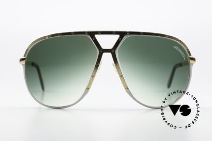 Alpina M1 Stevie Wonder Sonnenbrille, Rahmen silber, Blende gold und Schrauben silber, Passend für Herren