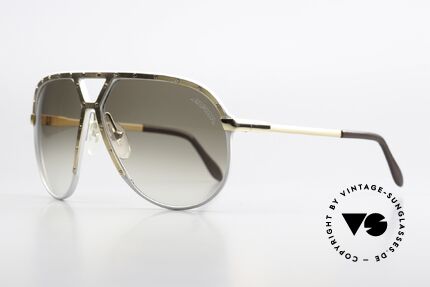 Alpina M1 80er Brille Stevie Wonder, Sonnengläser in braun-Verlauf mit orig. Alpina Logo, Passend für Herren