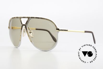 Alpina M1 80er Sonnenbrille Legende, hellbraune Sonnengläser mit Alpina Logo, 100% UV, Passend für Herren