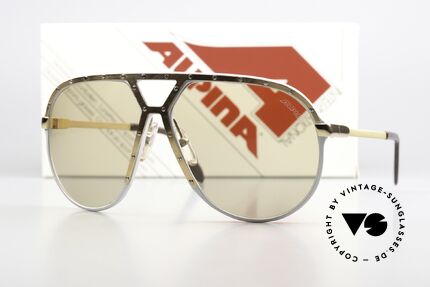 Alpina M1 80er Sonnenbrille Legende, die alte Legende im unberührten Zustand; Gr. 64/14, Passend für Herren