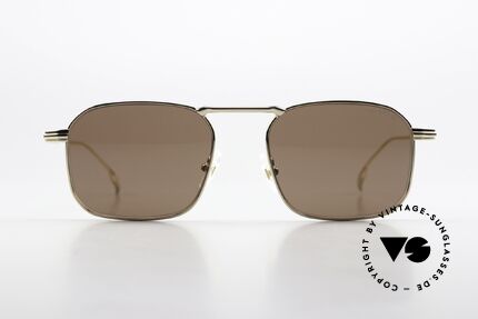 Montblanc MB0218S Herrensonnenbrille Eckig, Modell MB0218S; Gr. 53/19 (135mm Rahmenbreite), Passend für Herren