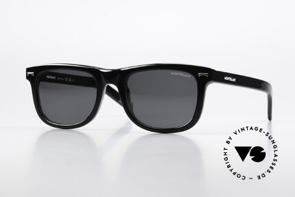 Montblanc MB0260S Eckige Sonnenbrille Azetat Details