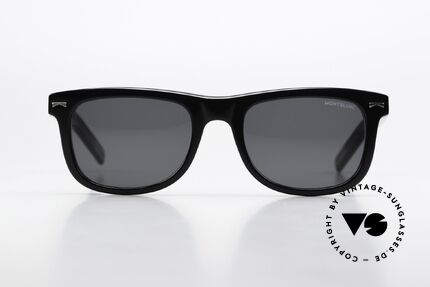 Montblanc MB0260S Eckige Sonnenbrille Azetat, Modell MB0260S; Gr. 53/21 (140mm Rahmenbreite), Passend für Herren