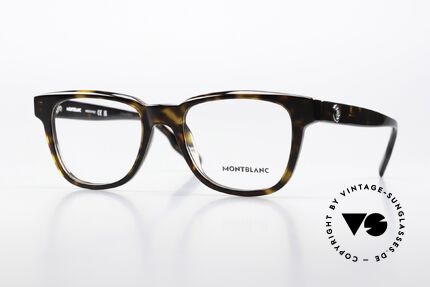 Montblanc MB0178O Vollrandbrille Azetat Eckig Details