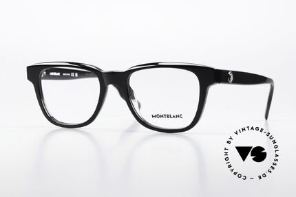Montblanc MB0178O Vollrandbrille Eckig Schwarz Details