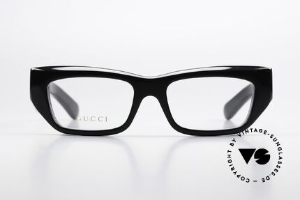 Gucci GG1297O Sehr Massive Azetat Fassung, sehr massive Azetat-Front in schwarz, UNISEX, Passend für Herren und Damen