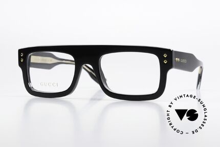 Gucci GG1085O Dicker Rahmen Logo Gold Details