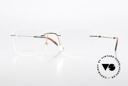 Gucci GG0399O Randlosbrille Made In Italy, randlose GUCCI Brille, GG0399O in Größe 56/17, 150, Passend für Herren