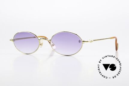 Cartier Filao - S Small Oval Sonnenbrille 22kt Details
