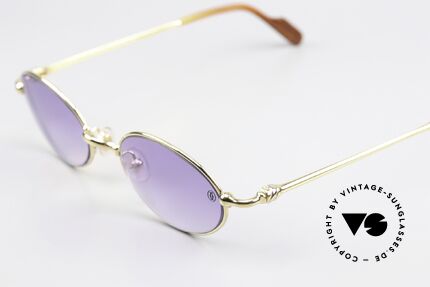Cartier Filao - S Small Oval Sonnenbrille 22kt, ungetragene vintage Brille mit Box & Verpackung, Passend für Herren und Damen