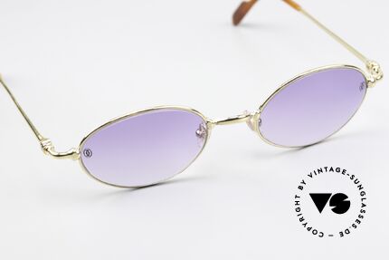 Cartier Filao - S Small Oval Sonnenbrille 22kt, KEINE RETRO Cartier Brille; ein Original von 1999!, Passend für Herren und Damen