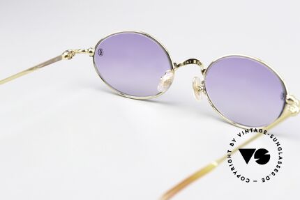 Cartier Filao - S Small Oval Sonnenbrille 22kt, die Fassung ist beliebig verglasbar (auch Gleitsicht), Passend für Herren und Damen