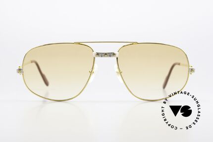 Cartier Romance Santos - L Luxus Sonnenbrille Echt 80er, wurde 1986 veröffentlicht und dann bis 1997 produziert, Passend für Herren