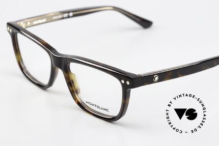 Montblanc MB0322O Vollrandbrille Schildpatt, aber auch als markante Damenbrille ein Hingucker, Passend für Herren und Damen