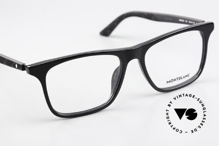 Montblanc MB0359O Sportliche Brille Klassisch, die schwarze Fassung kann beliebig verglast werden, Passend für Herren