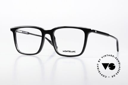 Montblanc MB0011O Brille Large Size In Schwarz Details