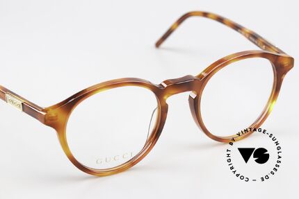 Gucci GG1160O Azetatbrille Panto Schildpatt, ungetragenes Modell inkl. Gucci Etui & Putztuch, Passend für Herren und Damen