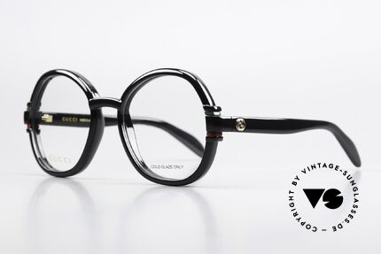 Gucci GG1069O Sehr Elegante Damenbrille, kleines goldenes GUCCI-Logo auf beiden Bügeln, Passend für Damen