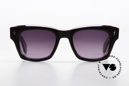 Jacques Marie Mage Dealan Aubergine Rahmenfarbe, eine Hommage an Bob Dylan und seine Sonnenbrille, Passend für Herren