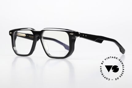 Jacques Marie Mage Saburo Designerbrille Eckig Schwarz, eckige Brille, Farbe: schwarz / gold, in Größe 54-16, Passend für Herren