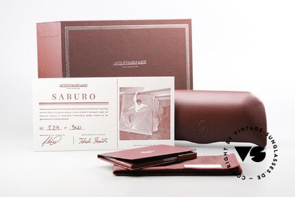 Jacques Marie Mage Saburo Designerbrille Eckig Schwarz, Größe: medium, Passend für Herren