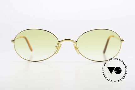 Cartier Saturne - L Ovale 90er Luxus Sonnenbrille, Modell aus der feinen 'Thin Rim' Collection von Cartier, Passend für Herren und Damen