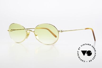 Cartier Saturne - L Ovale 90er Luxus Sonnenbrille, Saturn = römische Gottheit & Planet d. Sonnensystems, Passend für Herren und Damen