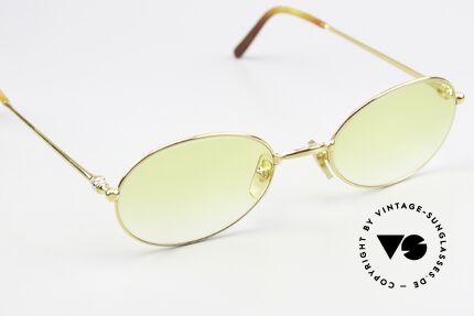 Cartier Saturne - L Ovale 90er Luxus Sonnenbrille, 2nd hand; in absolut neuwertigem Zustand (kratzerfrei), Passend für Herren und Damen