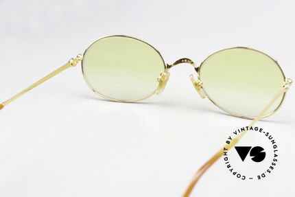 Cartier Saturne - L Ovale 90er Luxus Sonnenbrille, neue Gläser in gelb-Verlauf (daher auch abends tragbar), Passend für Herren und Damen