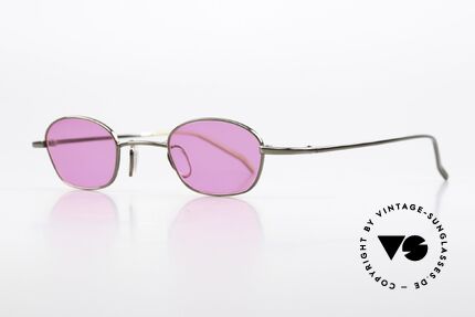 Christian Roth 14007 Avantgarde Sonnenbrille 2000, bronze Rahmen mit rosaroten Gläsern; unisex Modell, Passend für Herren und Damen