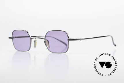Christian Roth 14004 Pure Titanium Avantgarde, gunmetal Rahmen und violette Sonnengläser; unisex, Passend für Herren und Damen
