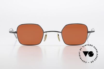 Christian Roth 14004 Designerbrille Blutorange, kleine Titanium-Fassung, Gr. 38/26, made in Japan, Passend für Herren und Damen