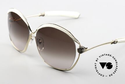 Chrome Hearts Fluffer Weißes Eidechsen Leder, Kombination aus Glamour, Luxus und Provokation, Passend für Damen