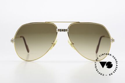 Cartier Vendome Santos - M Aviator Brille Braun Verlauf, Vendome = das berühmteste Brillendesign von CARTIER, Passend für Herren und Damen