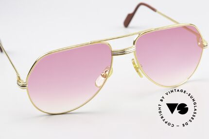 Cartier Vendome LC - M Aviator Brille Pink Verlauf, 2.hand in einem neuwertigen Zustand + orig. Cartier Box, Passend für Herren und Damen