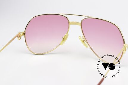 Cartier Vendome LC - M Aviator Brille Pink Verlauf, KEINE Retrobrille, sondern ein altes vintage ORIGINAL!, Passend für Herren und Damen
