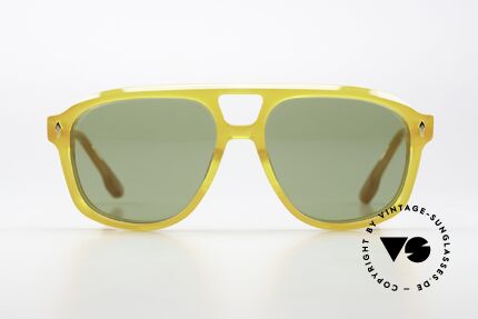 Jacques Marie Mage Leonard Limited Edition In Honey, 80er Jahre inspirierte Aviator bzw. Navigator-Form, Passend für Herren
