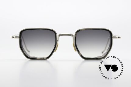 Jacques Marie Mage Atkins Eckige Outlaw Sonnenbrille, streng limitierte Beta-Titan Fassung in Größe 46-26, Passend für Herren