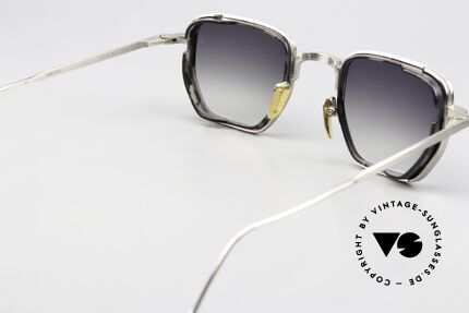 Jacques Marie Mage Atkins Eckige Outlaw Sonnenbrille, stilvoller und besser geht's nicht (muss man fühlen!), Passend für Herren