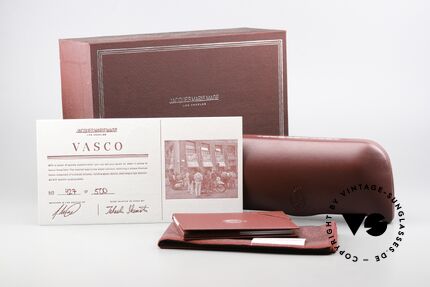 Jacques Marie Mage Vasco Eckige Luxusbrille Herren, Größe: large, Passend für Herren