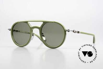 Chrome Hearts Loveboat Aviator Sonnenbrille Matcha Details