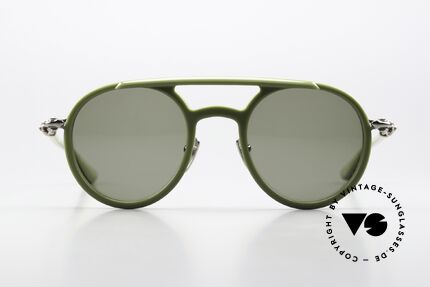 Chrome Hearts Loveboat Aviator Sonnenbrille Matcha, tolle Farbe: matcha (vermahlener Grüntee), Passend für Herren und Damen