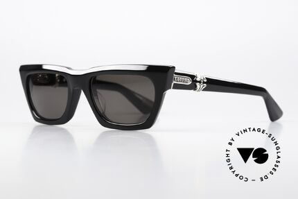 Chrome Hearts Cliterally Azetat Sonnenbrille 925er, 925er Sterling Silber als Dekor-Elemente, Passend für Herren und Damen