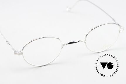 Lunor II 20 Brille Platin Plattiert Small, altes, ungetragenes LUNOR Original von circa 2009, Passend für Herren und Damen