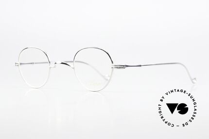 Lunor II 15 Alte Panto Brille Platinum, Fassung in Größe 39/26; für große Stärken geeignet, Passend für Herren und Damen