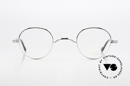Lunor II A 15 Platinbrille Mit Azetatbügeln, platin-plattierte Vollrandbrille (made in Germany), Passend für Herren und Damen