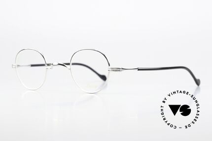 Lunor II A 15 Platinbrille Mit Azetatbügeln, Fassung in Größe 39/26; für große Stärken geeignet, Passend für Herren und Damen