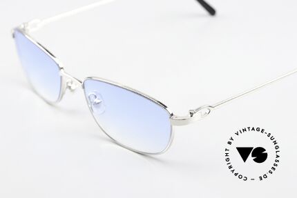 Cartier Whisper Sonnenbrille Platin Glänzend, CARTIER Katalog-Bezeichnung: Whisper T8100882, Passend für Herren und Damen