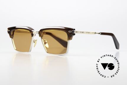 Jacques Marie Mage Alin Kombibrille Titan & Azetat, Color Code: Zoltar (silber-gold-braun), Größe 52/19, Passend für Herren